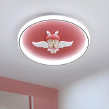 Playful Blue Astronaut LED Flush Mount Ceiling Light Image - 5