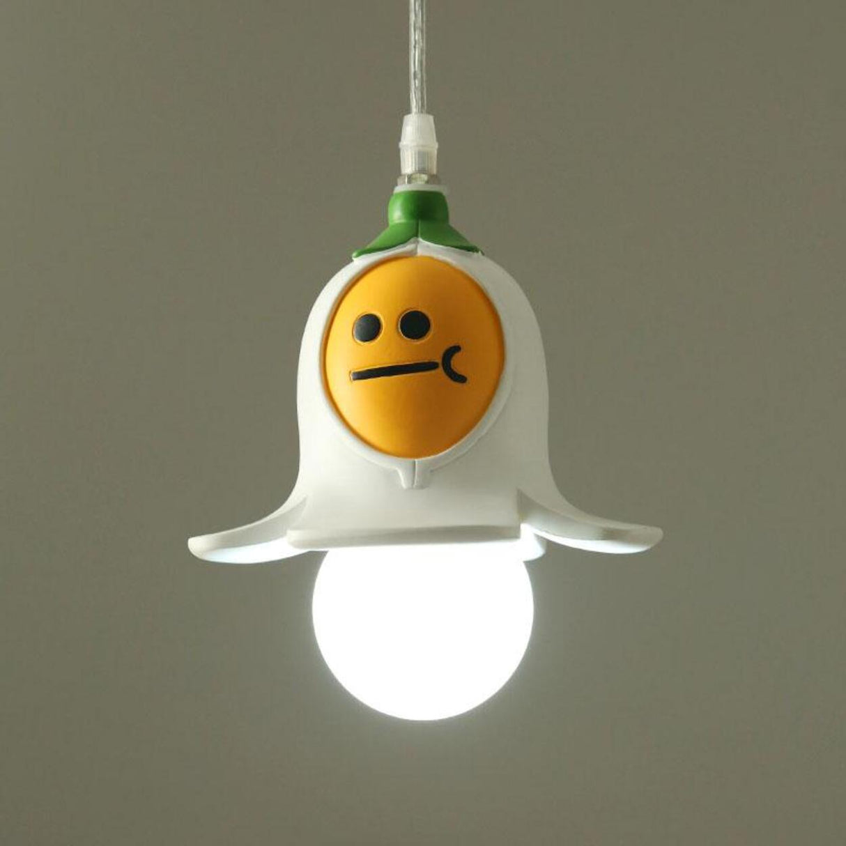 Playful Children Room Cartoon White Ghost Pendant Light Image - 2