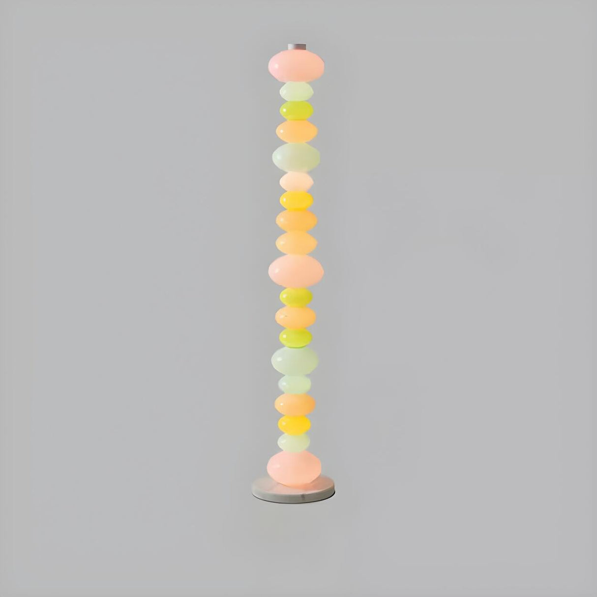 Playful Colorful Stacked Candy Stone Floor Lamp Image - 5