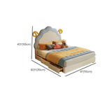 Playful Upholstered Low Clearance Kids Bed with Storage Image - 11