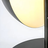 Plug-In Artistic Modern Amber Glass Shade Table Lamp Image - 6