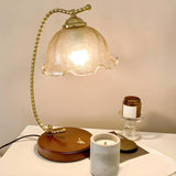 Plug-In Clear Bell Shade Creative Rope Arm Table Lamp Image - 2