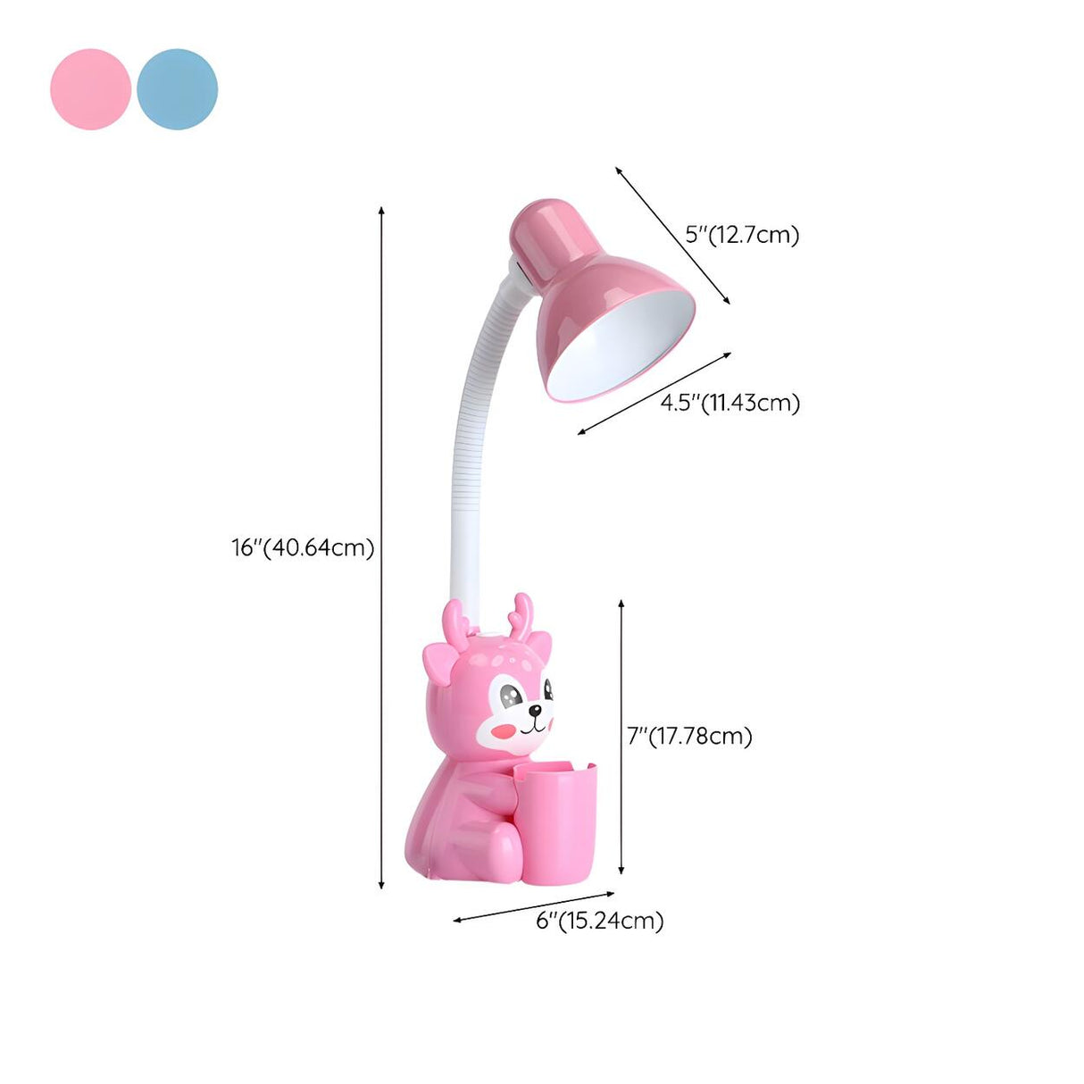 Plug-in Cute Fawn Retractable Children’s Table Lamp 