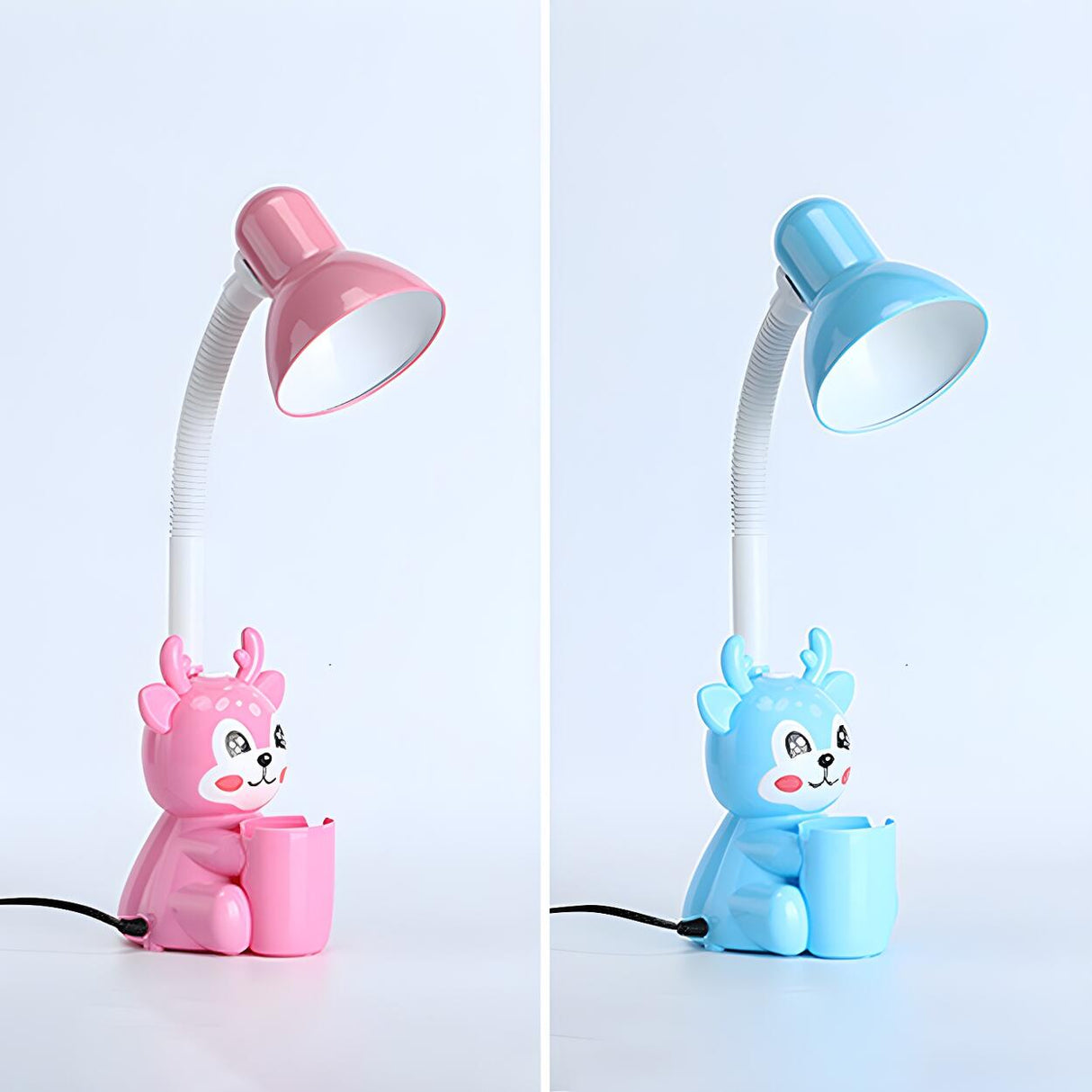 Plug-in Cute Fawn Retractable Children’s Table Lamp Image - 7