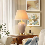 Plug-in Modern Adjustable Height Ceramic Table Lamp Image - 1