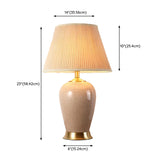 Plug-in Modern Adjustable Height Ceramic Table Lamp Image - 13