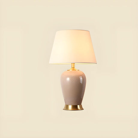 Plug-in Modern Adjustable Height Ceramic Table Lamp Image - 2