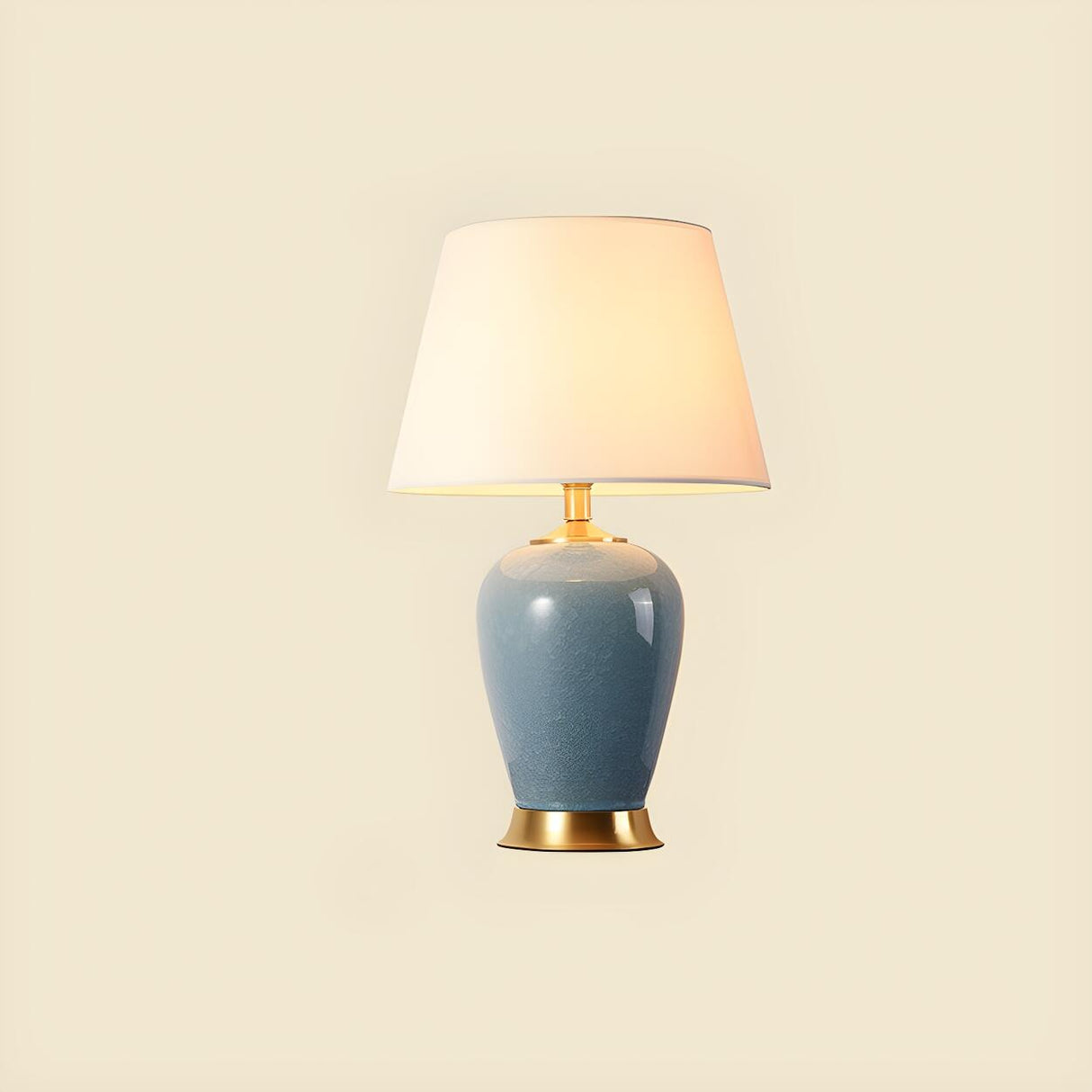 Plug-in Modern Adjustable Height Ceramic Table Lamp Image - 8