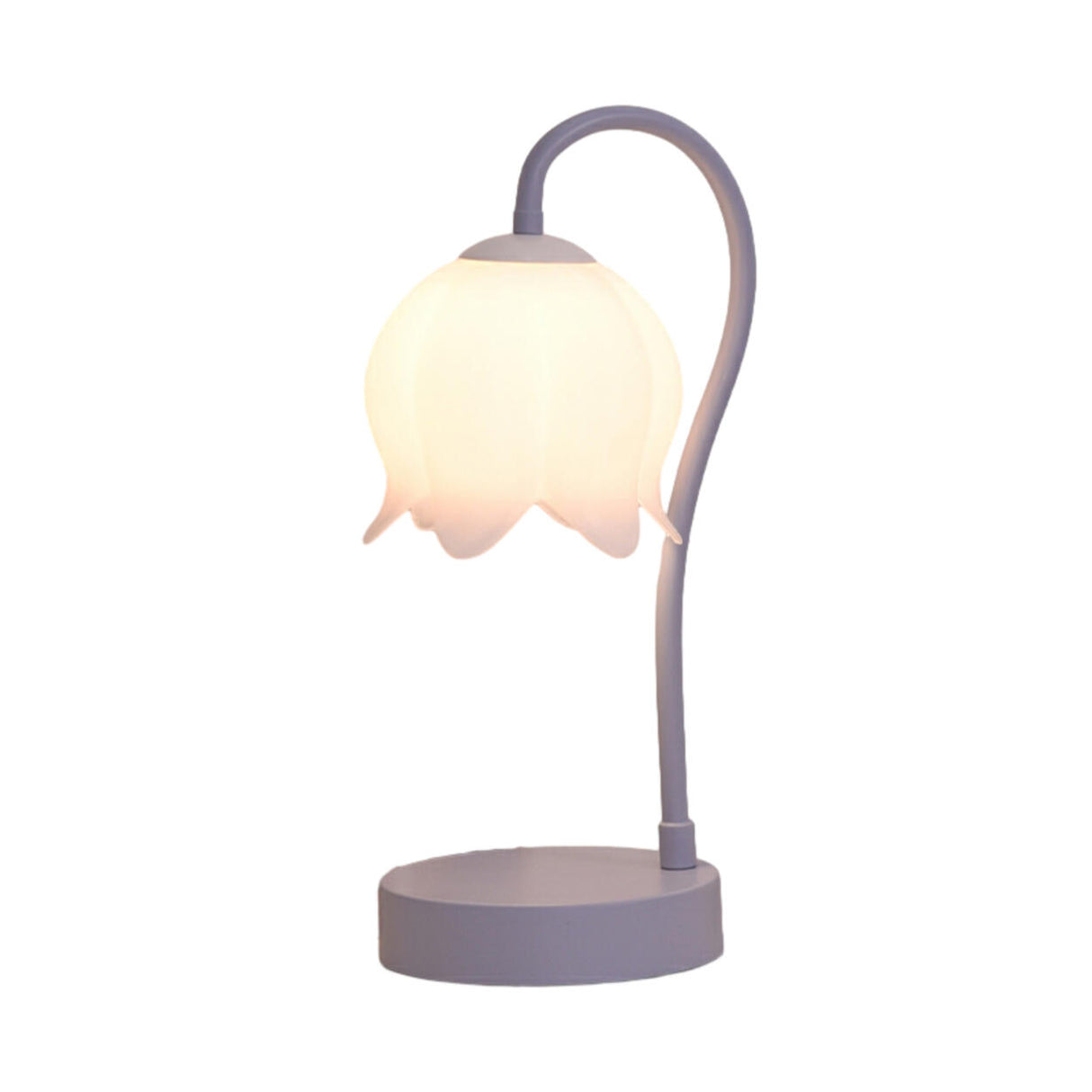 Plug-in Modern Metal Flower Shape Standard Table Lamp Image - 3