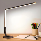 Plug-in Modern Minimalist Linear LED Bedroom Table Lamp Image - 2