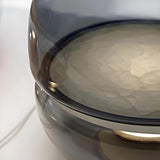 Plug-in Modern Minimalist Round Clear Glass Table Lamp Image - 4