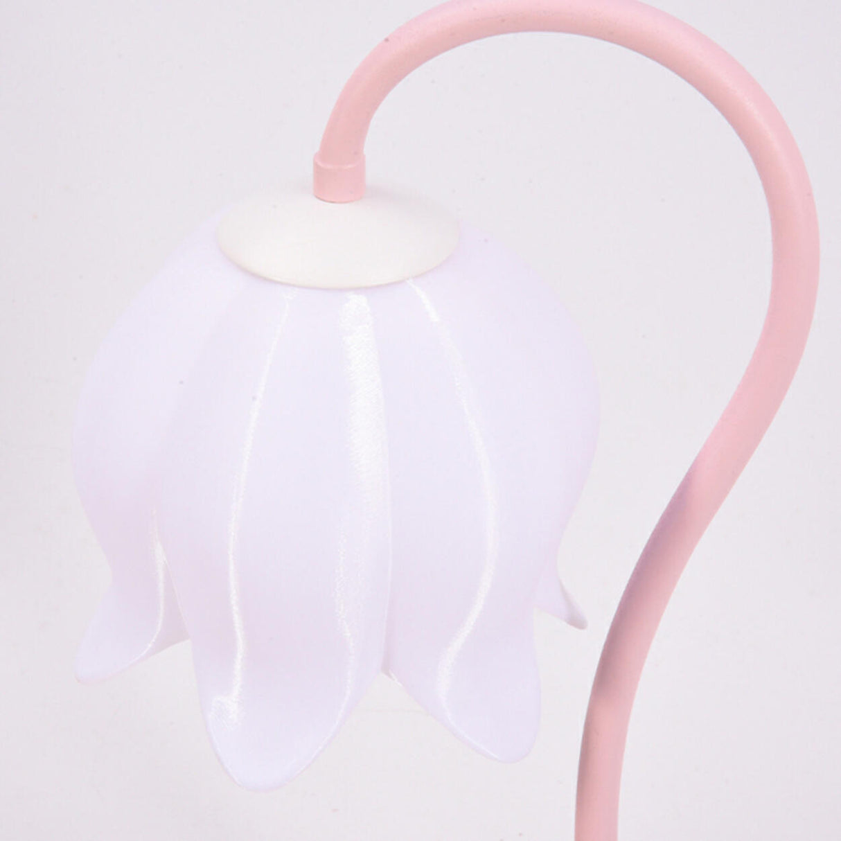 Plug-In Pink Lily of the Valley Bedside Table Lamp Image - 4