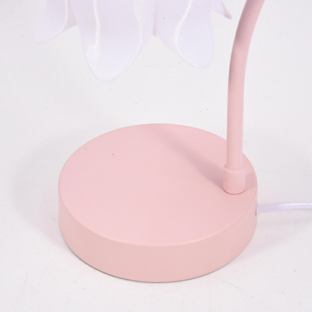 Plug-In Pink Lily of the Valley Bedside Table Lamp Image - 6