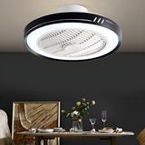 Polished Modern Bladeless LED Ceiling Fan with Light Image - 1