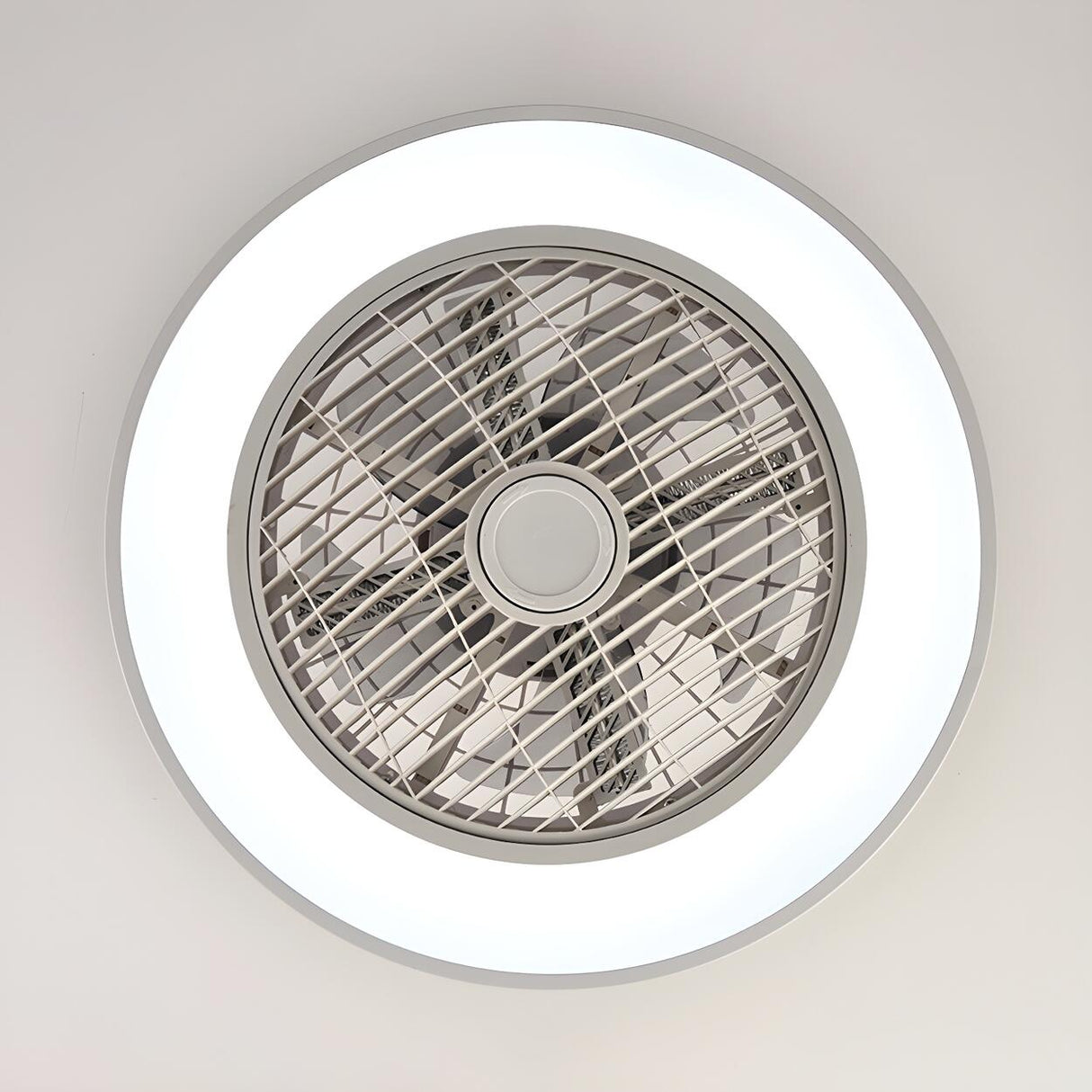 Polished Modern Bladeless LED Ceiling Fan with Light Image - 11