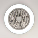 Polished Modern Bladeless LED Ceiling Fan with Light Image - 11