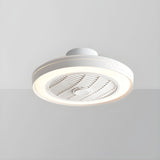 Polished Modern Bladeless LED Ceiling Fan with Light Image - 4