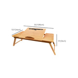 Portable Foldable Adjustable Wood Small Writing Desk Image - 10