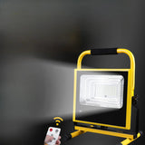 Portable Remote Control Yellow Outdoor Table Light Image - 2