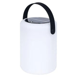 Portable Solar Black Cylinder Outdoor Table Lamp Image - 8