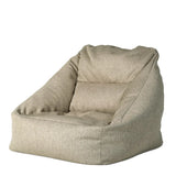 Portable Yellow Medium Square Linen Bean Bag Chair Image - 17