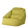 Portable Yellow Medium Square Linen Bean Bag Chair Image - 7