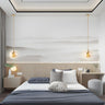 Post Modern Double Glass Globe Bedroom Pendant Chandelier Image - 5