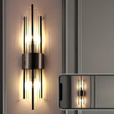 Postmodern Crystal Rod Bedside Up Down Wall Sconce Image - 17