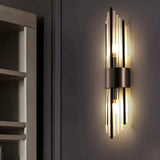 Postmodern Crystal Rod Bedside Up Down Wall Sconce Image - 4