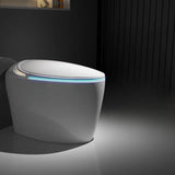 Power Assisted Flushing Smart Elongated Ceramic Toilet Image - 2