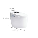 Power Assisted Flushing Smart Elongated One-Piece Toilet #size