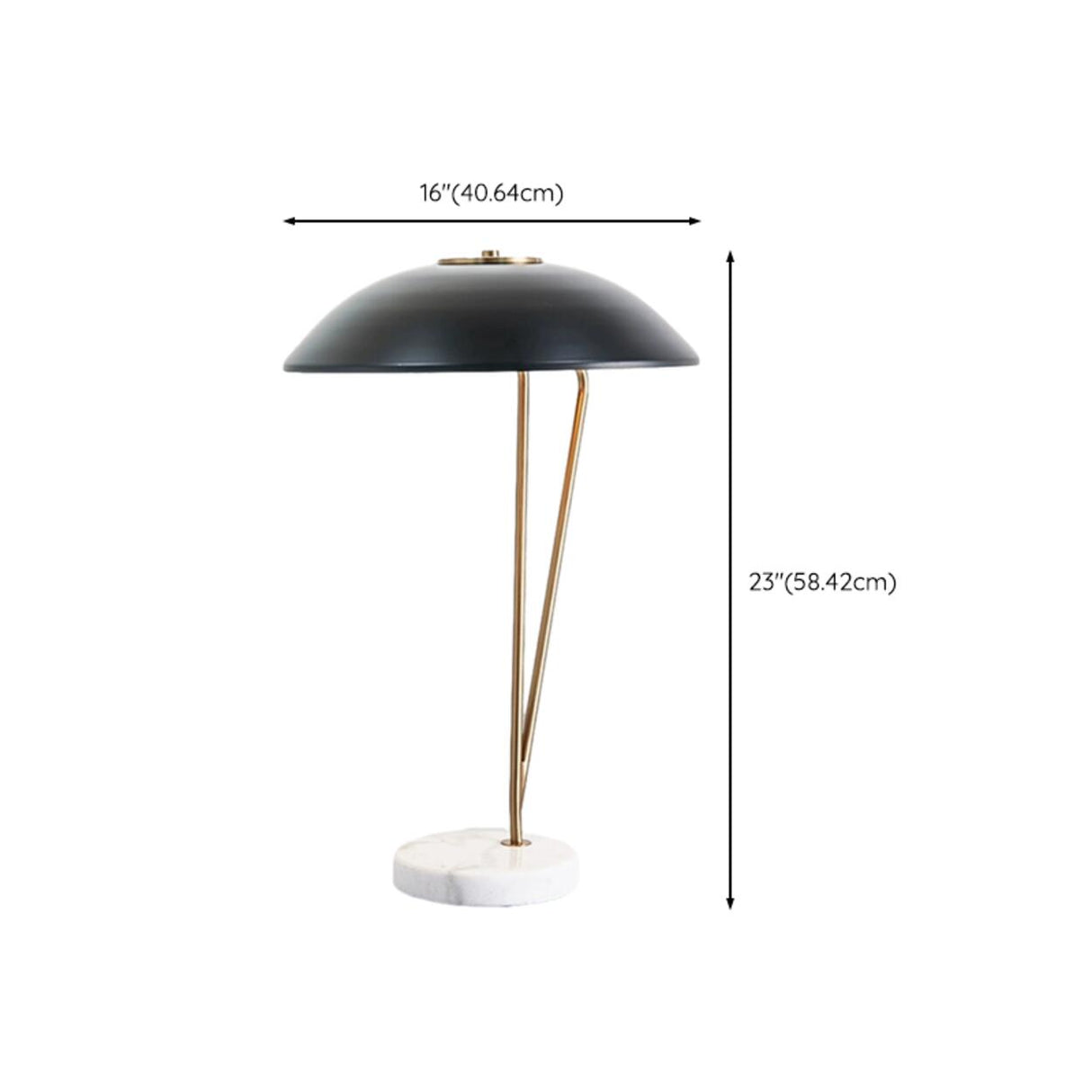 Practical Elegant Minimalist Black Metal Table Lamp 