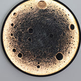 Realistic Crater Design Outdoor Moon Wall Sconce Image - 10