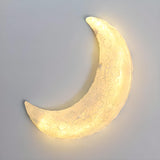 Realistic Crater Design Outdoor Moon Wall Sconce Image - 11