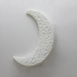 Realistic Crater Design Outdoor Moon Wall Sconce Image - 18