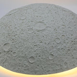 Realistic Crater Design Outdoor Moon Wall Sconce Image - 20