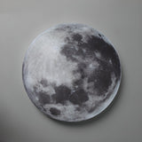 Realistic Grey Metal Moon LED Wall Sconce Light Image - 16