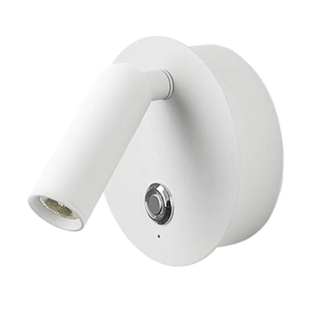 Rechargeable Aluminum Cylinder LED Reading Wall Sconce Image - 2