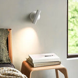 Rechargeable Aluminum Cylinder LED Reading Wall Sconce Image - 4