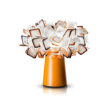 Rechargeable Chic White Flower Pot Geometric Table Lamp Image - 5