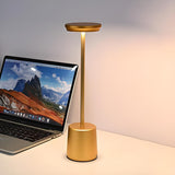 Rechargeable Creative Column Base Metal Table Lamp Image - 11