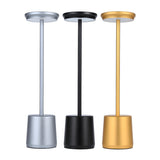 Rechargeable Creative Column Base Metal Table Lamp Image - 5