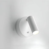 Rechargeable Round Base Cylinder Reading Wall Lamp Image - 2