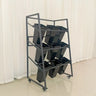 Rectangle 4-Tier Wheel Metal Storage Plant Stand  Gold Image - 27