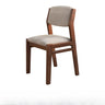 Rectangle Cotton Blue Upholstered Armless Dining Chair Image - 7