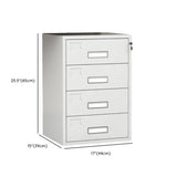 Rectangle Grey Steel Lockable Compact Filing Cabinet Image - 10