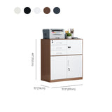 Rectangle Steel Lockable Storage Filing Cabinet White #size