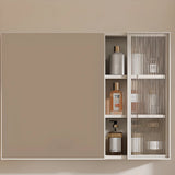 Rectangular Aluminum Beige Mirror Medicine Cabinet Image - 3