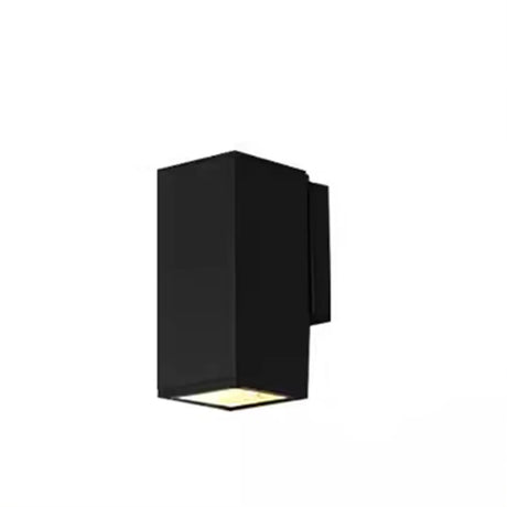 Rectangular Black LED Outdoor Up Down Wall Lights Image - 2