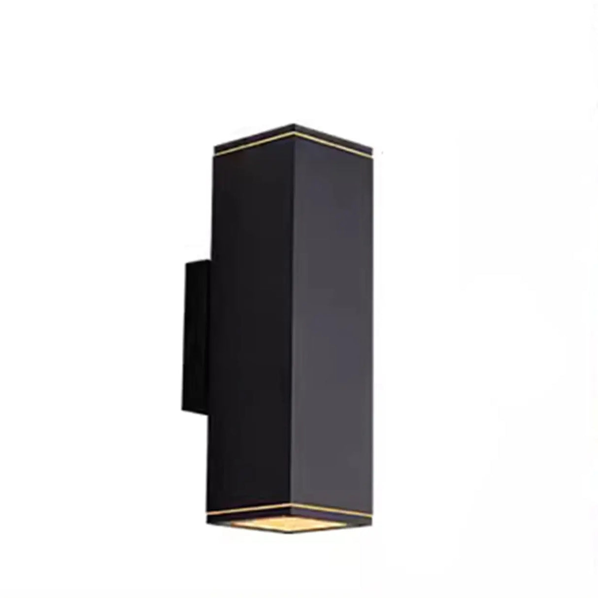 Rectangular Black LED Outdoor Up Down Wall Lights Image - 5